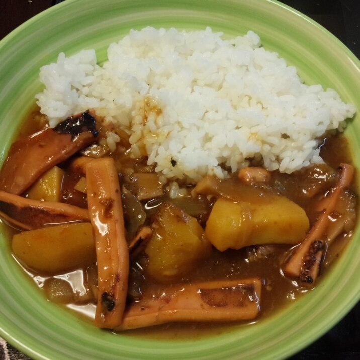 圧力鍋でシーフードカレー